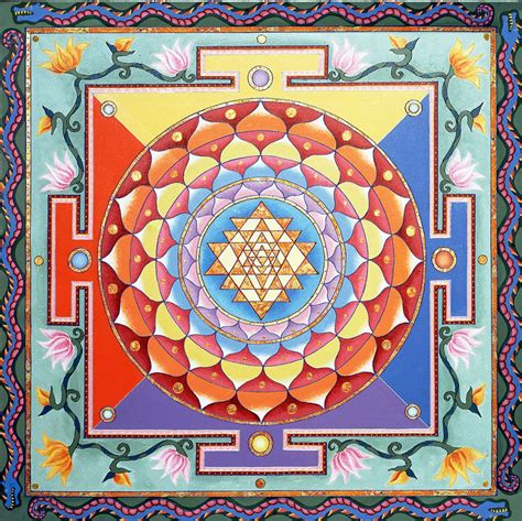 Sri Yantra Square By Paul Heussenstamm Buddhist Symbols Sacred Symbols