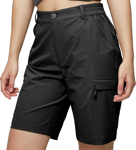 Mier Women S Stretchy Hiking Shorts Quick Dry Cargo Shorts With