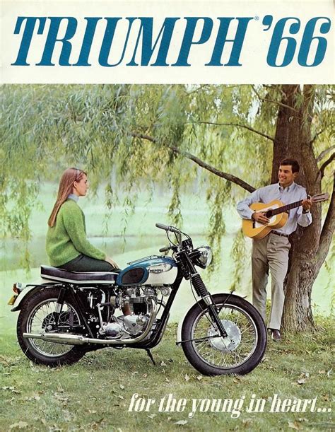 Triumph Motorcycle 1965 Vintage Motorcycle Posters Triumph