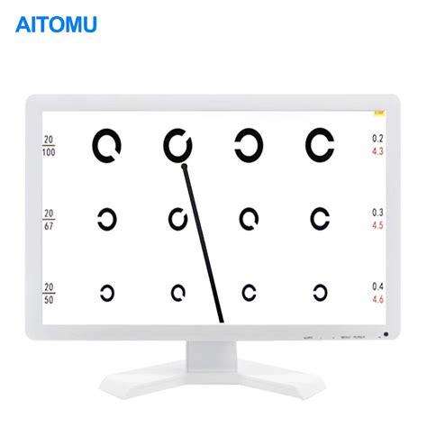 Vc 3 Screen Vision Chart Panel Led Visual Acuity Testing Chart 19 Inch