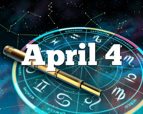 April 29 zodiac birthday personality says you are intelligent and have a lot of charm and charisma which often make you respected by people. April 4 Birthday horoscope - zodiac sign for April 4th
