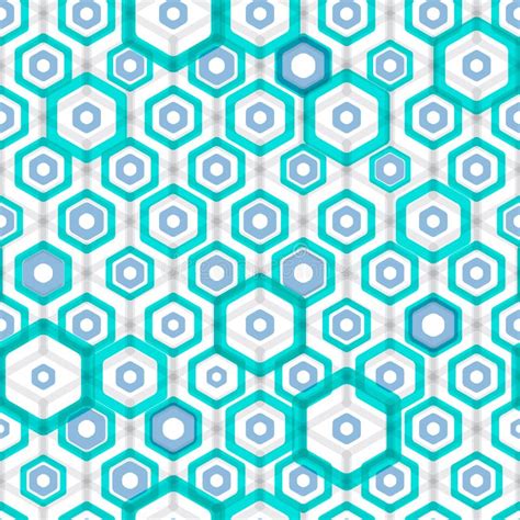 Abstract Hexagonal Seamless Pattern Stock Vector Illustration Of Grid