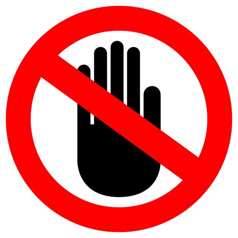 do not touch sign clip art at clker com vector clip art online riset