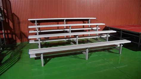 Outdoor Aluminum Bench Stadium Folding Movable Indoor Bleachers Seating