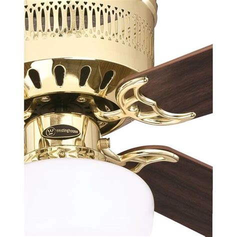 Bright Brass Ceiling Fan With Light Shelly Lighting