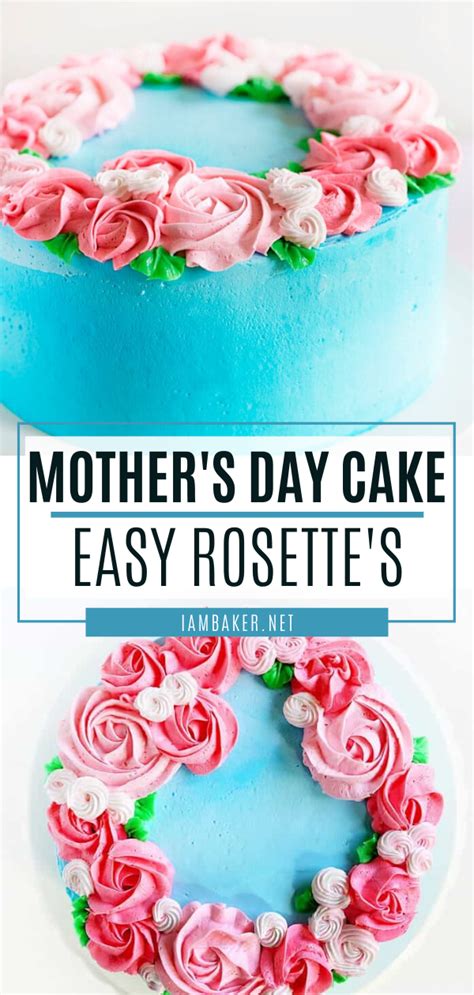 By namjaposted on february 29, 2020. Mother's Day Cake {easy rosette's} in 2020 | Mothers day cake, Cake decorating videos, Blue ...