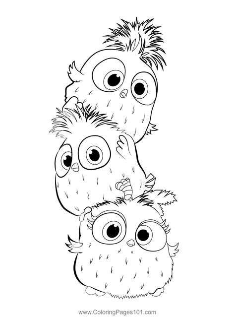 Hatchlings Angry Birds Coloring Page For Kids Free Angry Birds