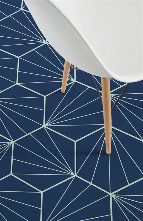 Starburst Is An Art Deco Tile Vinyl Flooring Design Featuring A Bright