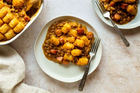 I used a recipe from this site that is similar to this one except it had these on a cookie sheet,threw them in a freezer bag, and baked them at 400. Hot Dog Tater Tot Casserole Recipe