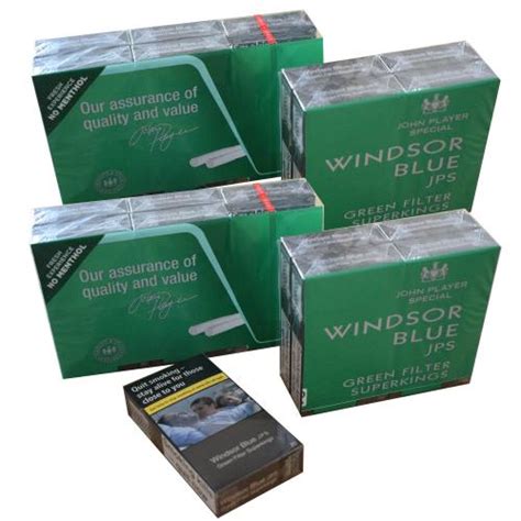 Windsor Blue Green Filter Superkings 20 Packs Of 20 Cigarettes 400