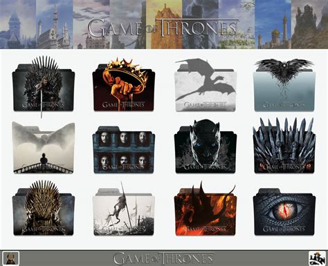 Game Of Thrones Folder Icon Pack By Imaf4nboy On Deviantart
