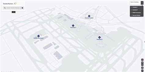 Terminals Toronto Pearson International Airport Yyz Map In 2022
