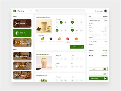 Pos System By Christynguyen Pos Design Dashboard Design Ui Design