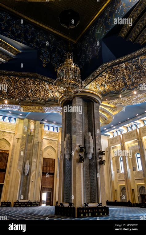 Kuwait Grand Mosque Interior 07 01 2015 Kuwait City Kuwait Stock