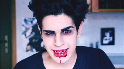 Male Vampire Emo Makeup Tutorial Fast And Easy For Halloween Youtube