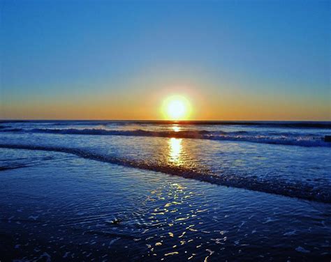 Ocean Blue Sunrise Outer Banks 1 Photograph By Mark Lemmon Pixels