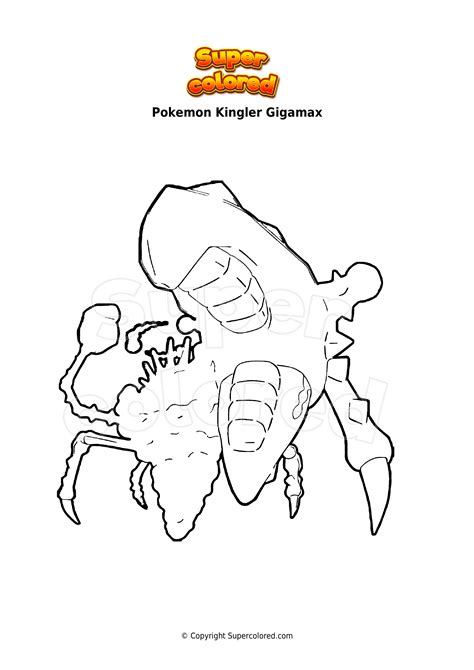 Disegno Da Colorare Pokemon Kingler Gigamax Supercolored The Best