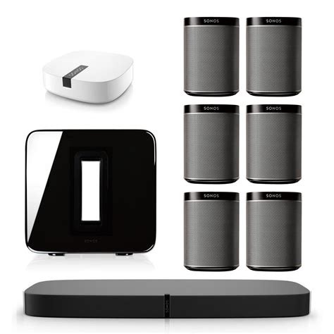 Sonos Playbase Multi Room Whole House Home Theater System With Play1