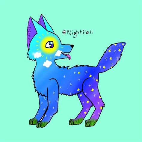 My Wolf Oc Nightfall By Aryannadoesart On Deviantart