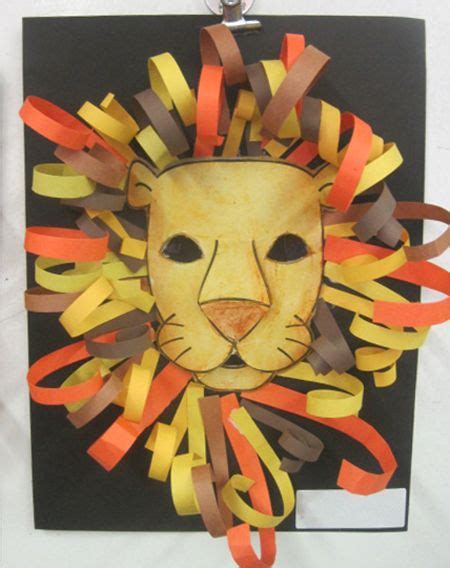 Lion King Crafts Lion Craft Club Dart Art Club African Art