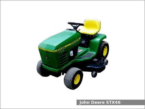 John Deere Stx46 Lawn Tractor Review And Specs Tractor Specs