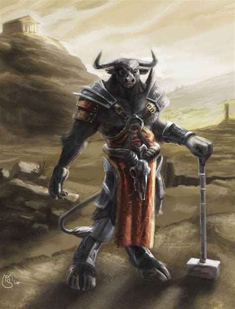 Armoured Minotaur By Mas R1980 On Deviantart Rpg Character Character
