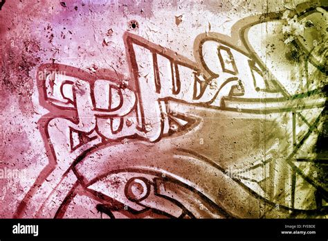 Graffiti M S Vieja Y Sucia Pared Hip Hop Urbano Textura Gris De Fondo Pintado Con Colores