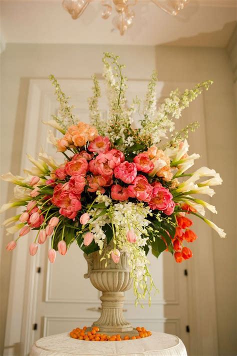 Awesome Arrangement Love This Tulip Wedding Flower Arrangements Urn