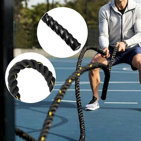 Nk 492ft Length Heavy Jump Rope Skipping Rope Workout Battle Ropes Total Body Workouts Power