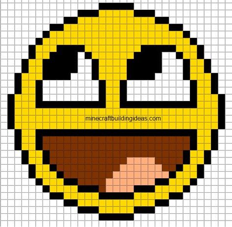 Minecraft Pixel Art Templates Awesome Smiley Minecraft Pixel Art