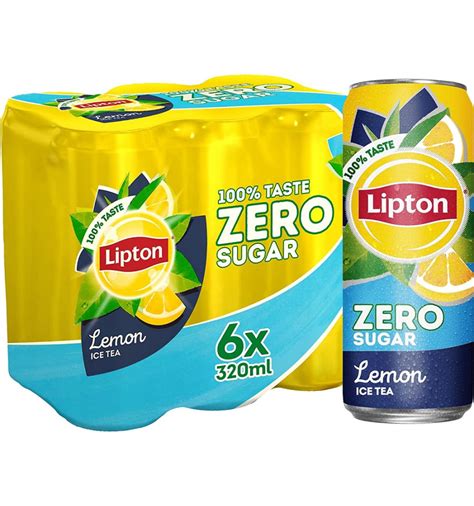 Lipton Lemon Zero Sugar Iced Tea 6 X 320ml