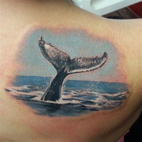 perfect whale tail tattoo executed by mitch heavenofcolours whaletattoo… whale tattoos