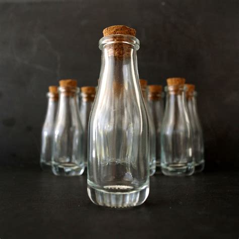 Small Glass Bottle With Cork 4 Tall X 1 25 Diameter 40 Ml Capacit