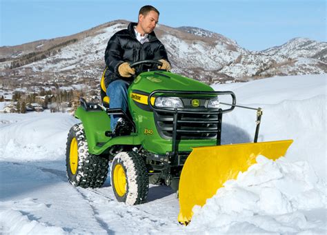 John Deere Mowers In The Snow Snow Plows Attachments And More