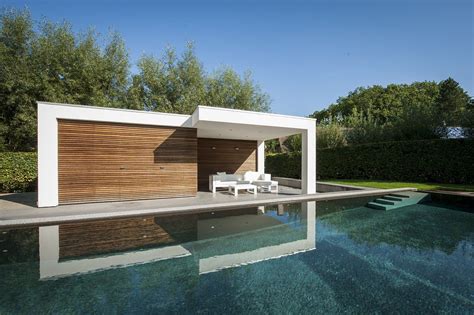 Modern Poolhouse Moderne Zwembaden Tuinhuizen Huisdesign