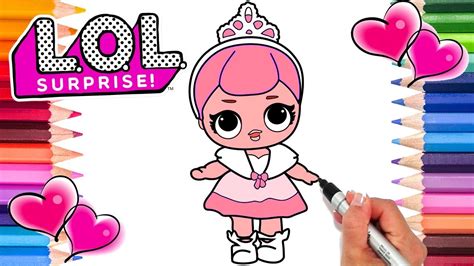 Lol Dolls Crystal Queen Coloring Page Lol Dolls Coloring Book Lol