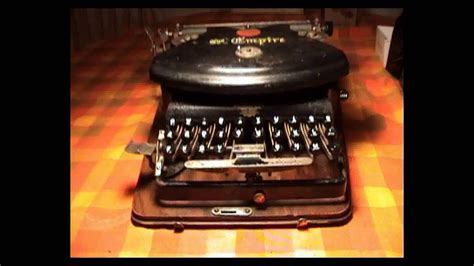 1892 Empire No 1 Typewriter Youtube