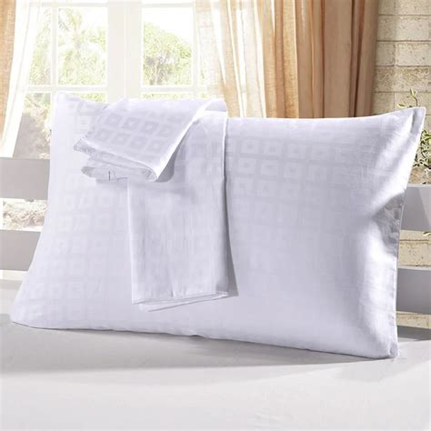 2 Pcsset Solid Cotton Home Pillow Covers Plaid White Decorative Pillows Cases Hotel Hospital