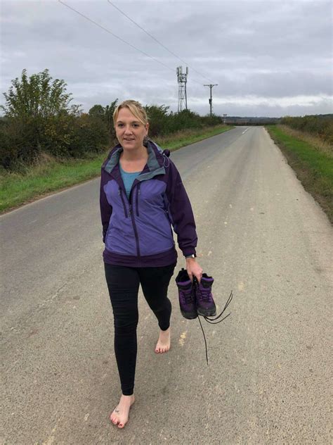 Colsterworth Woman Set For Barefoot Charity Walk South Of Grantham