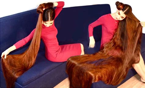 Amazing Hair Play Alechka Nasyrova Queen Of Super Long Hair