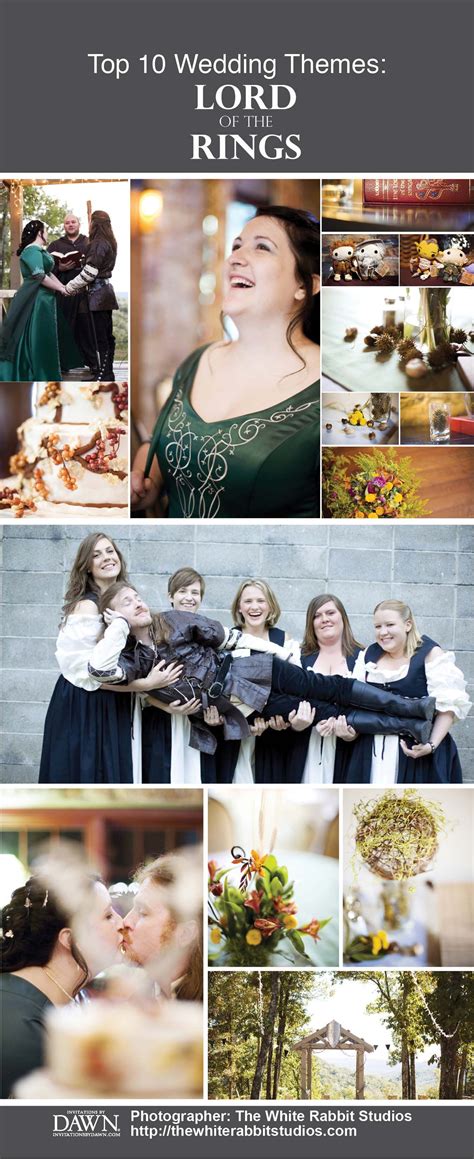 Top Unique Wedding Themes: Lord of the Rings Inspired | Wedding themes unique, Wedding themes ...