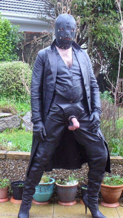 leather master in cock harness boots and hood 15 pics xhamster