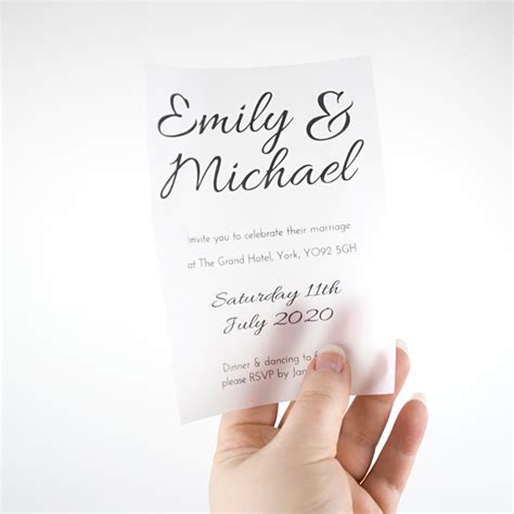 4 Ways To Use Vellum Paper In Your Wedding Stationery The Paperbox