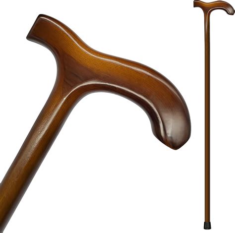 Buy Flydrum Wooden Walking Cane For Men And Women One Piece Wood Cane