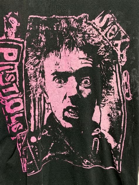 Classic Johnny Rotten Sex Pistols W Front And Faded Back Graphic Designs T Shirt Boardwalk Vintage