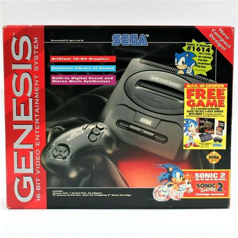 Sega Genesis Model 2 Sonic 2 System Coupon Bundle Consolevariations