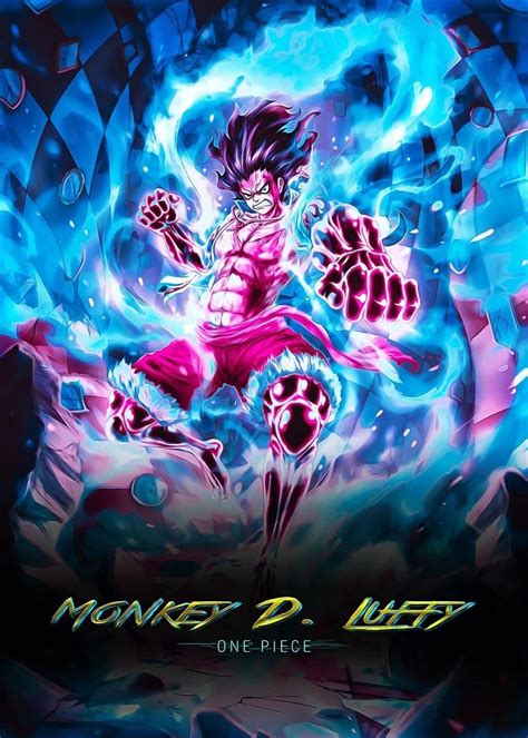 Monkey D Luffy Poster By Animyart Displate Anime Monkey D Luffy