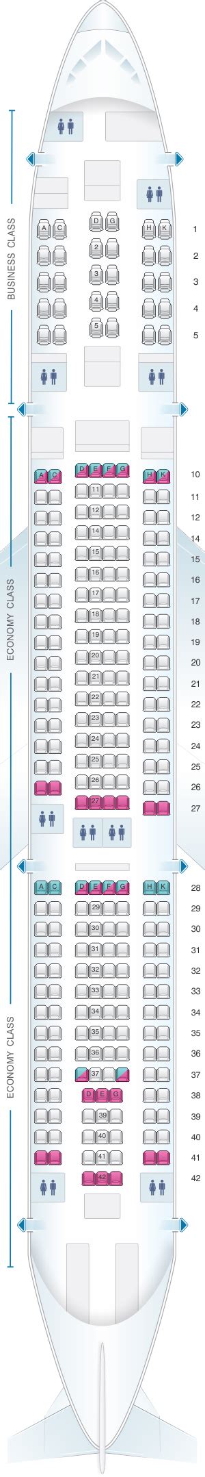 Asiana Airlines A330 Seat Map