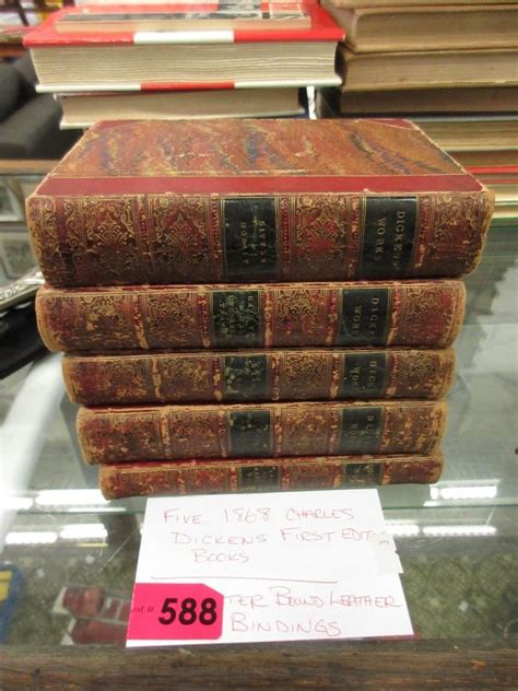 Five 1868 Charles Dickens First Edition Books