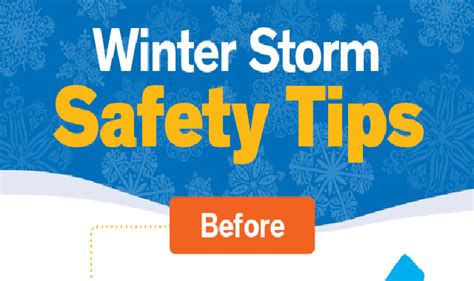 Winter Storm Safety Tips Infographic